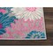Homeroots 2 x 3 ft. Gray & Pink Tropical Flower Scatter Area Rug 385421 - alternate 4